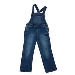 Tea Collection Girls Denim Overalls Size 6 Classic Blue Jean.